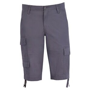 George Mens Cargo Shorts 30 Gray Messenger Utility Comfort Fit Pockets Comfort